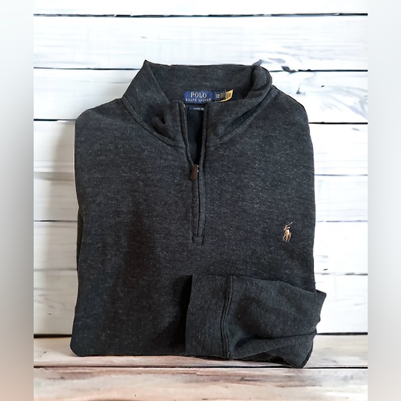 Men’s Polo Ralph Lauren 1/4 Zip Estate Rib Sweater size‎ 2XB - Picture 1 of 2
